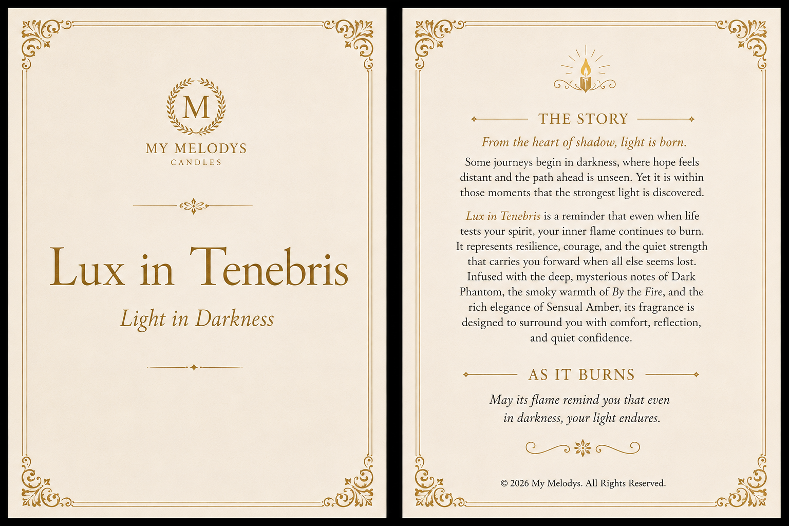 Lux in Tenebris -Light in Darkness