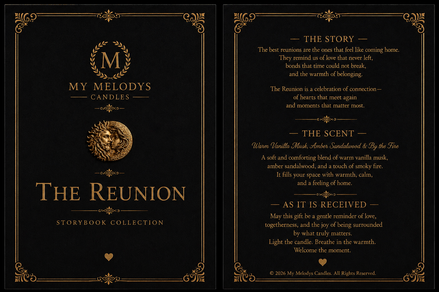 Reunion | Luxury Sculptural Candle | My Melodys